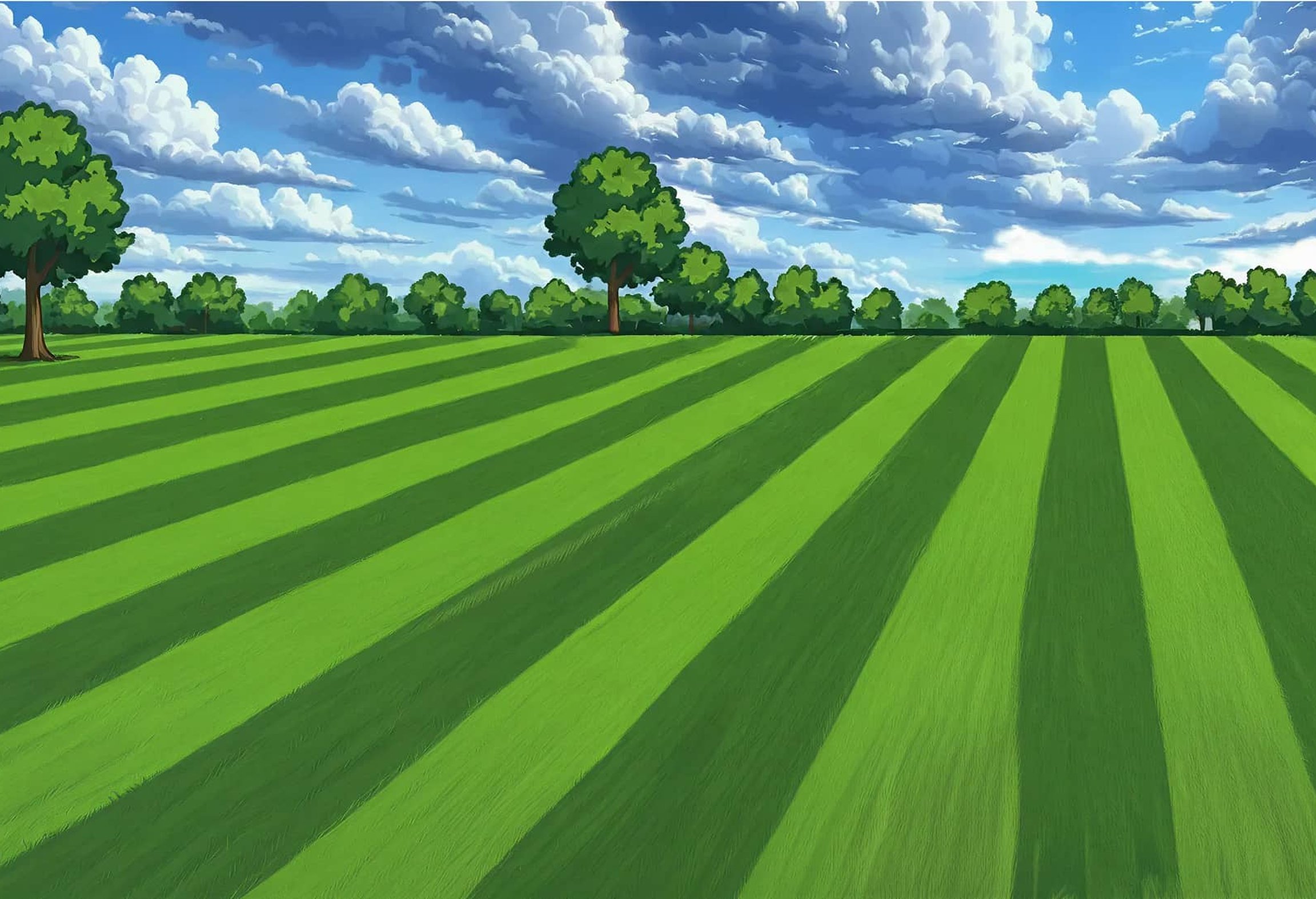 green lawn background