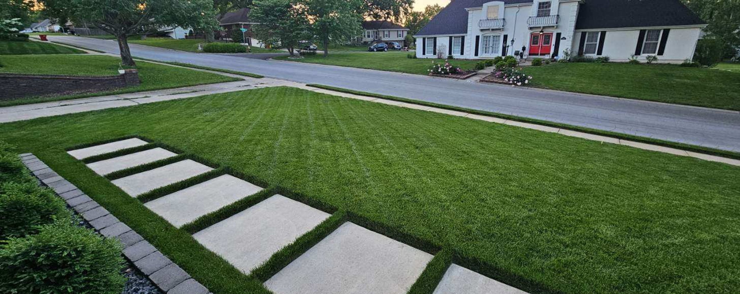 striped lawn maintenance